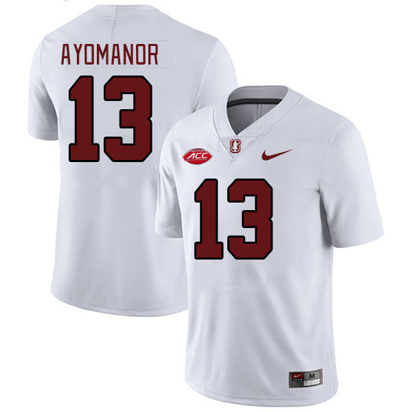 Men #13 Elic Ayomanor Stanford Cardinal 2024 ACC Conference College Football Jerseys Stitched-White